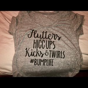 Maternity Photoshoot Shirt Grey Size Medium